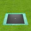 akrobat green rectangular inground trampoline on grass