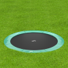 green round inground trampoline