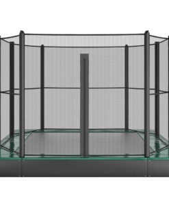 14 foot by 10 foot green in ground trampoline