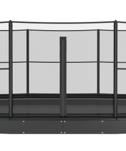 All black in-ground trampoline