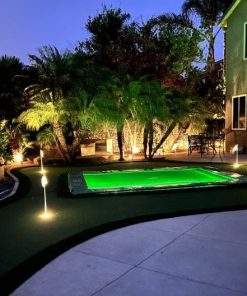trampoline with lights