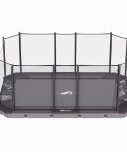 A solitary black cage set on a white background, highlighting its contrast and design.