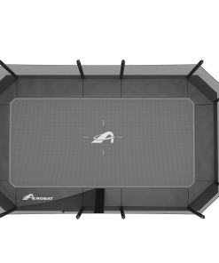 17ft x 10ft Primus PLUS Challenger Above Ground Trampoline - Black Pad with Black Jump Mat - Special Edition 4 A visually engaging design featuring the term