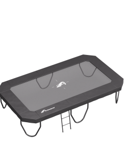 A black rectangular box featuring a prominent logo on its surface, showcasing a sleek and modern design.