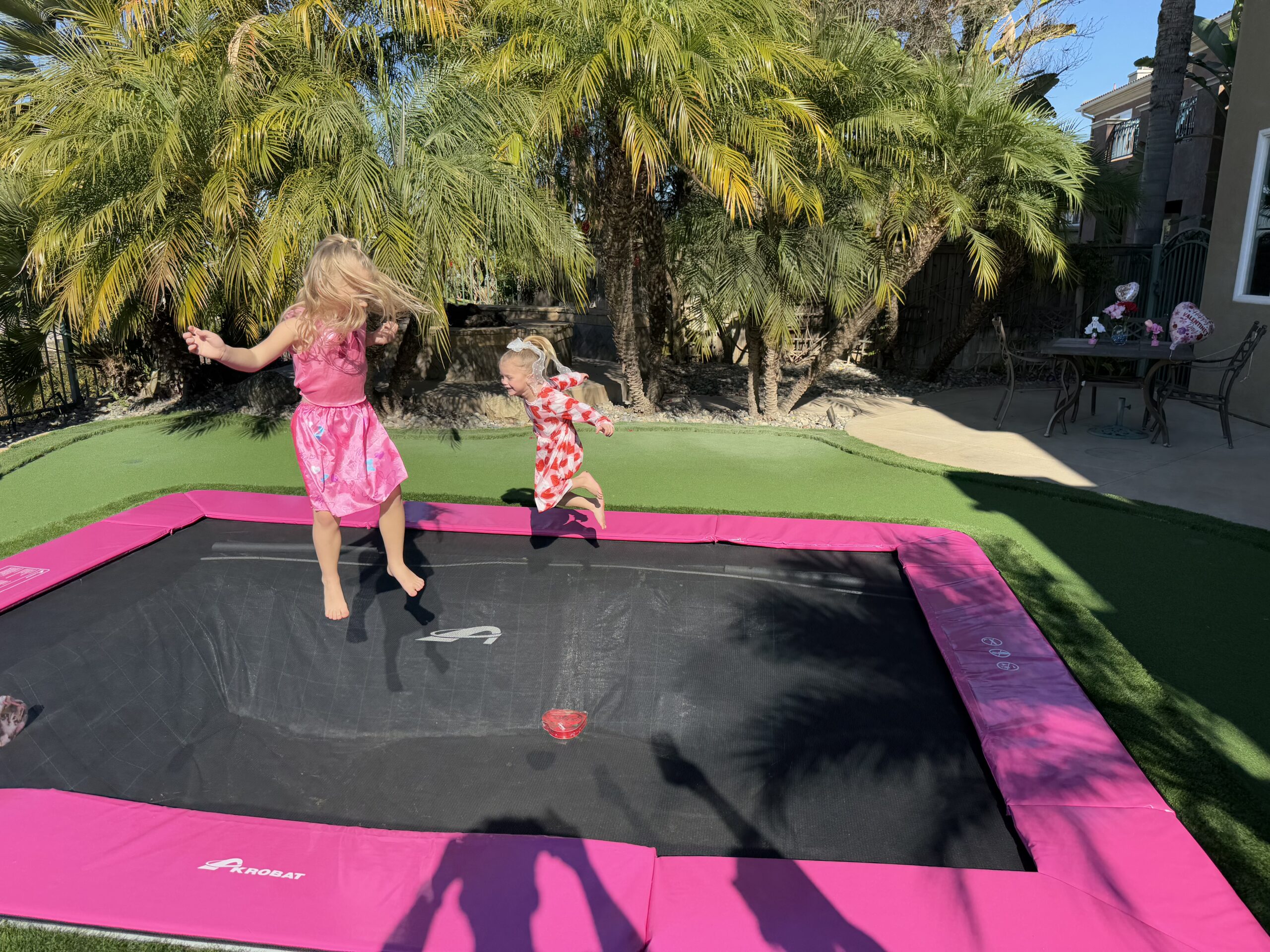 17ft x 10ft Akrobat Primus Flat PLUS LIMITED EDITION PINK PAD with Black Jump Mat In-ground Trampoline 2 17ft x 10ft Akrobat Primus Flat PLUS LIMITED EDITION PINK PAD with Black Jump Mat In-ground Trampoline - Image 2