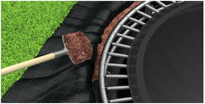 In-Ground Trampoline Drainage | Step-By-Step Install Guide 4 Compact Soil and Secure Edges
