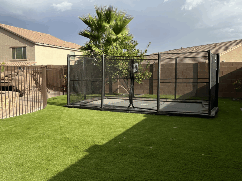 Best Place to Put a Trampoline in Your Yard 2 Grass Concrete or Something Else