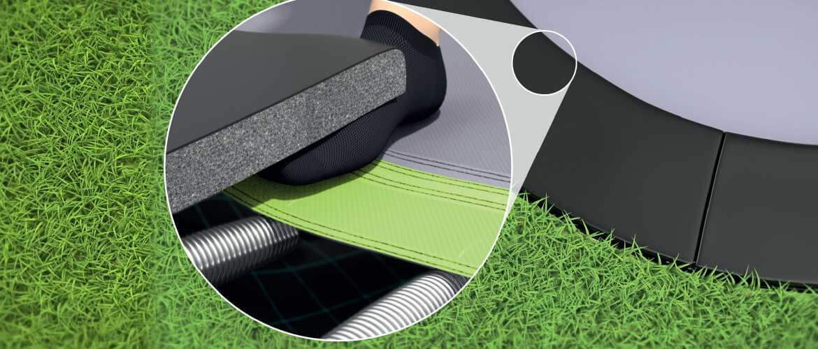 What is trampoline made of