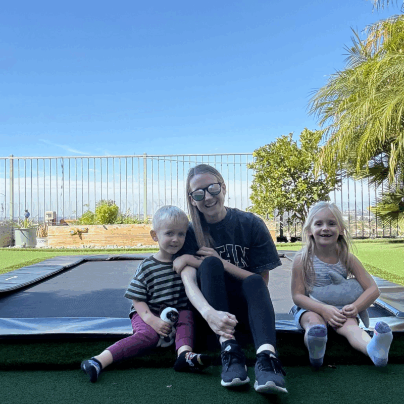 trampolining benefits bonding with child