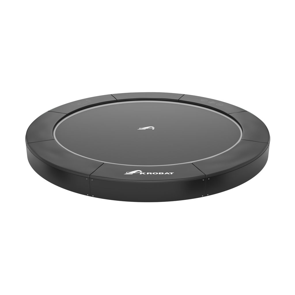 12ft Round Akrobat Primus Flat In-Ground Trampoline - Special Edition (Black Pad with Black Jump Mat) 1 12ft Round Akrobat Primus Flat In-Ground Trampoline - Special Edition (Black Pad with Black Jump Mat)