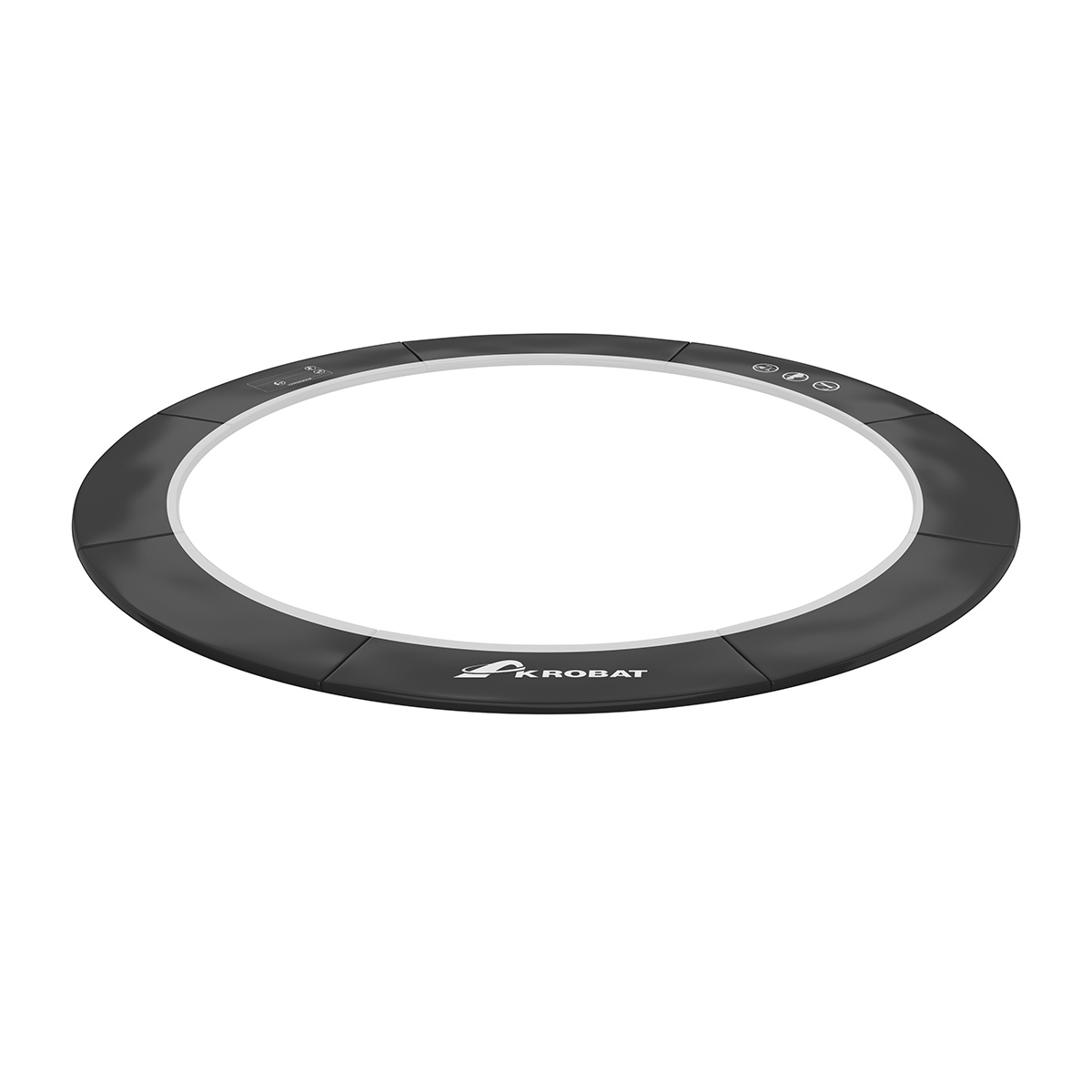 12ft Round Akrobat Primus Flat In-Ground Trampoline - Special Edition (Black Pad with Black Jump Mat) 2 12ft Round Akrobat Primus Flat In-Ground Trampoline - Special Edition (Black Pad with Black Jump Mat) - Image 2
