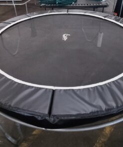 12ft Round Akrobat Primus Flat In-Ground Trampoline - Special Edition (Black Pad with Black Jump Mat) 7 IMG 5152 copy