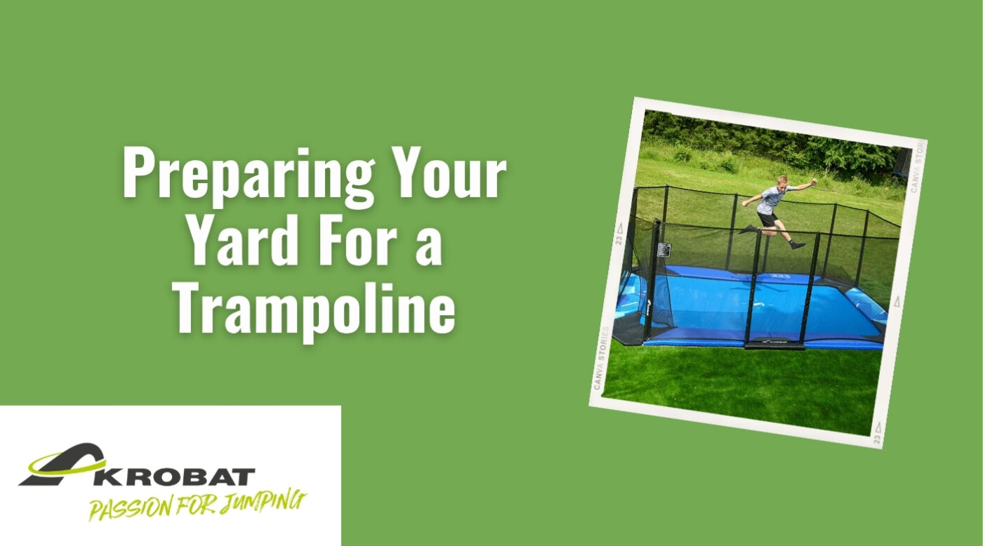 prepare yard for trampoline
